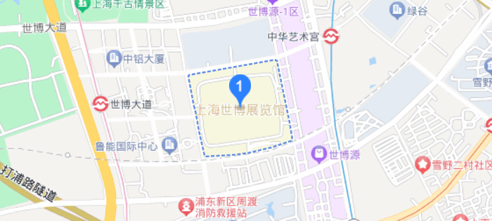 上海世博展览馆位置图