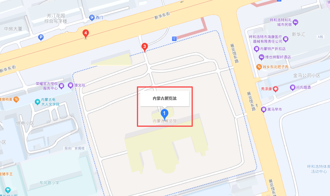 内蒙古展览馆位置图