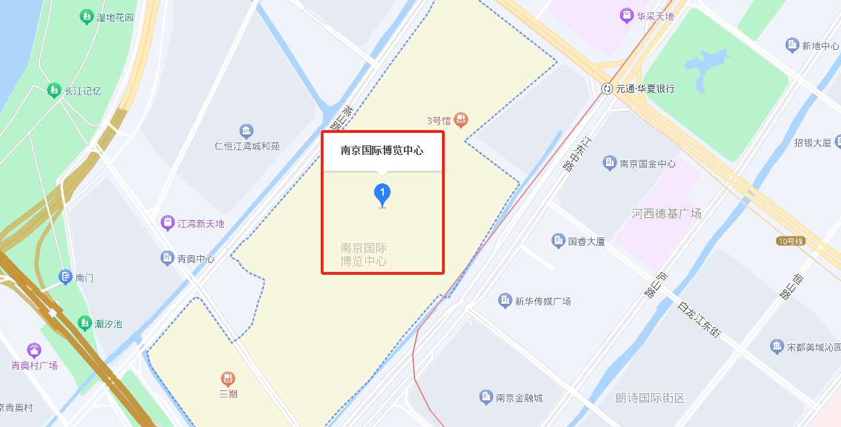 南京河西国际博览中心位置图