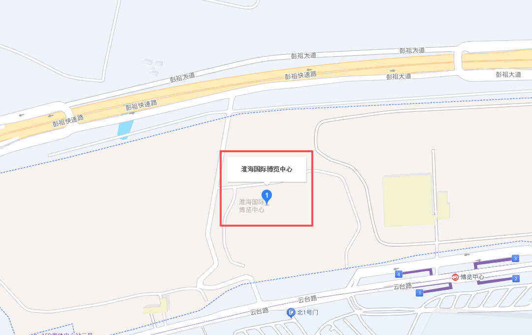 淮海国际博览中心位置图