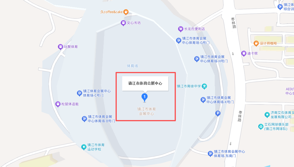 镇江体育会展中心位置图